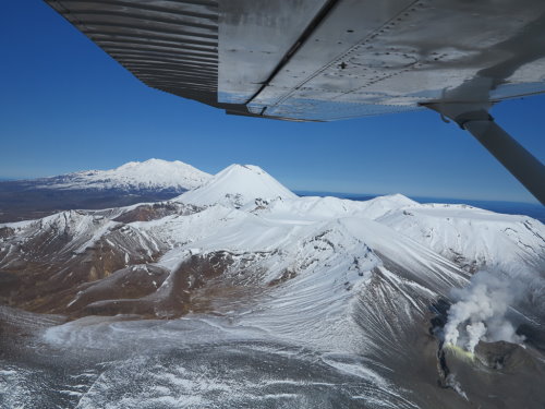 Mt Ruapehu flight